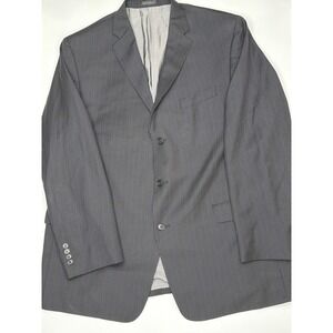 Classic Gray Pinstripe Men's Blazer